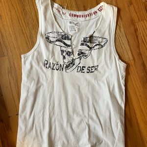 PPFM Japan Archive Skull Distressed Tank Top Sz Medium Vintage Gothic Punk Shirt